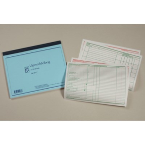 Ugeseddelbog, 2x50 blade, liggende