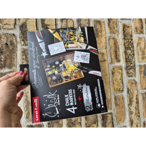 Uni ball Chalk markers, st med. 4, PWE5M, JULEEDITION