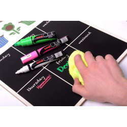 Uni Chalk markers, PWE-8K, metallic, 8 stk. 
