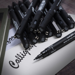 uni PIN, Line Drawing Pen 1.0, sort