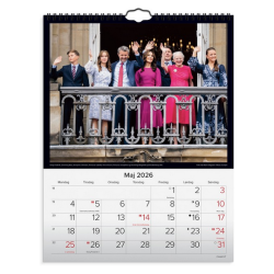 Vgkalender, Kongehuset, 2026
