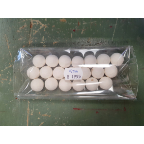 Vatkugle 18mm hvid, 20 stk.