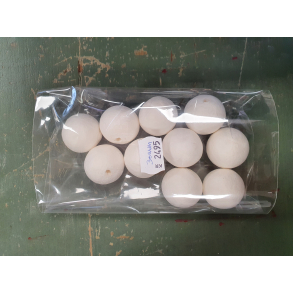 Vatkugle 30mm hvid, 10 stk.