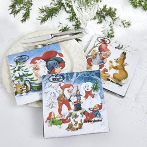 Vilhelm Hansen 3-lags juleservietter, 20 stk. 