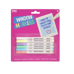 Vindues tuscher 6 stk.