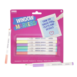 Vindues tuscher 6 stk.