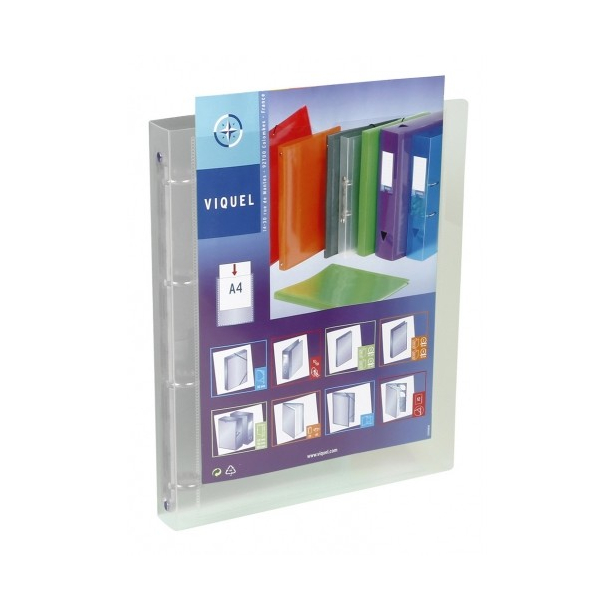 VIQUEL Ringbind A4 4R 30mm KLAR