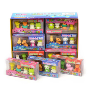 Viskelder ske med 4 stk. figurer