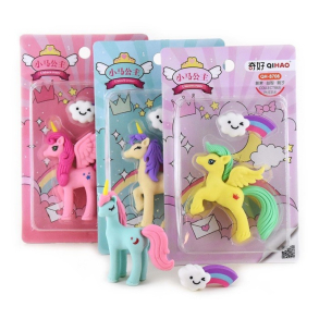 Viskelder enhjrning og regnbuesky