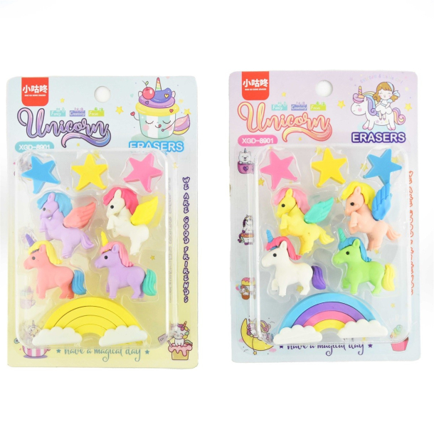 Viskelder - Enhjrning, regnbue og stjerner