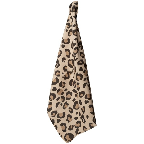 Viskestykke, leopard, brun