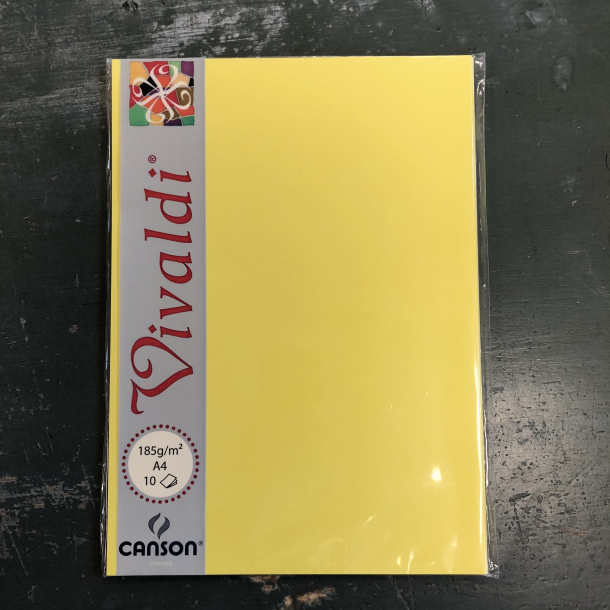 Vivaldi Canson, karton, 185 g, kanarie gul