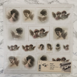 Vivi Gade - Scrapbooking papir, engle