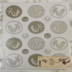 Vivi Gade - Scrapbooking papir, fugle i rammer 