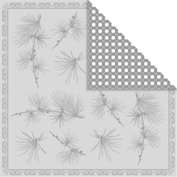 Vivi Gade - Scrapbooking papir, grangrene 