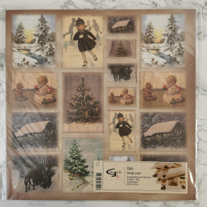 Vivi Gade - Scrapbooking papir, jule tema i pakker. 