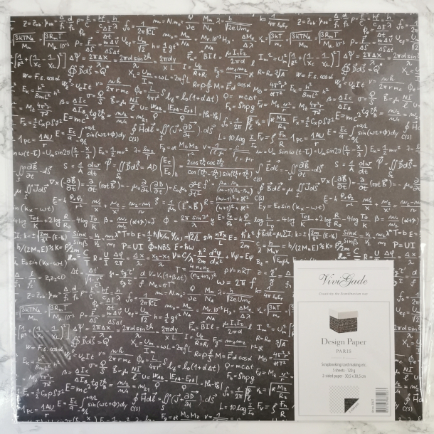 Vivi Gade - Scrapbooking papir, matematik