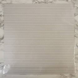 Vivi Gade - Scrapbooking papir, med hvide blonder