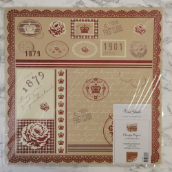 Vivi Gade - Scrapbooking papir, poststempler  