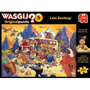 Wasgij 5, Puslespil Late Booking, 1000 brikker
