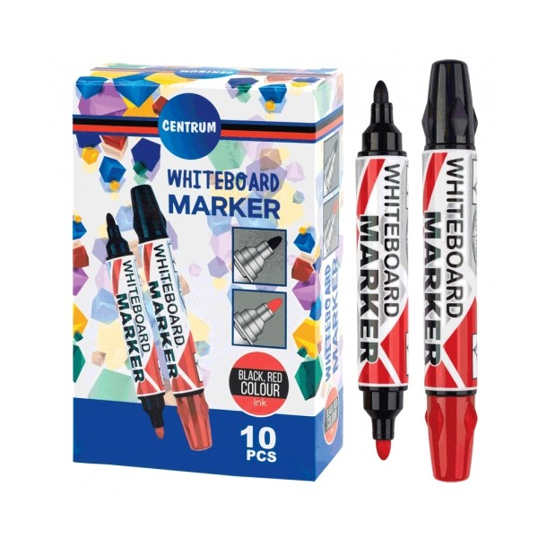 Whiteboard marker dual tip sort/rd